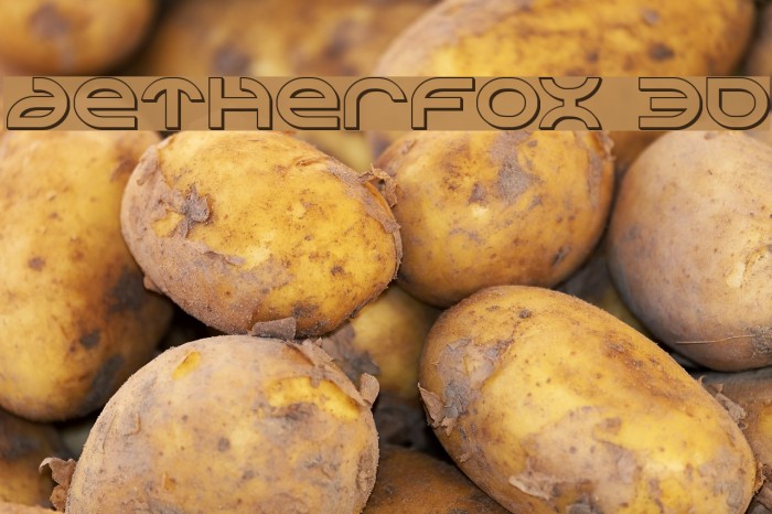 Aetherfox 3D Font examples