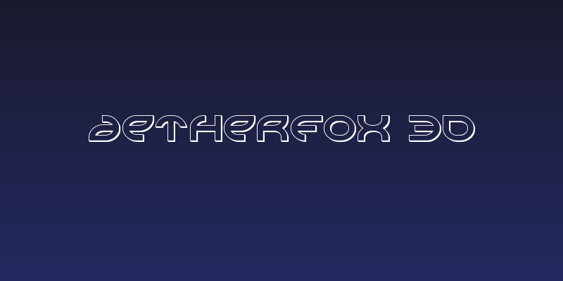 Aetherfox 3D Social Header