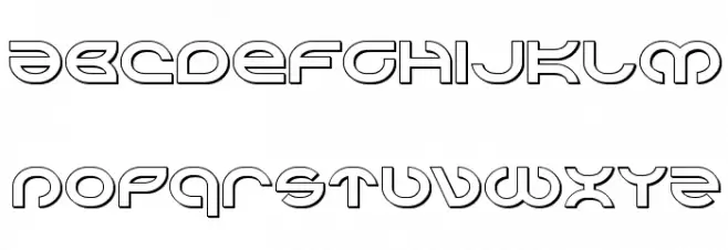 Aetherfox 3D 字体 小写