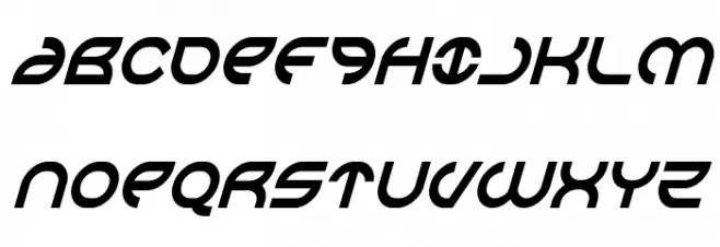 Aetherfox Condensed Italic Fuentes MAYÚSCULAS
