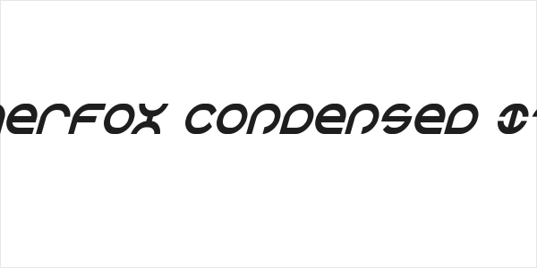 Aetherfox Condensed Italic Logo