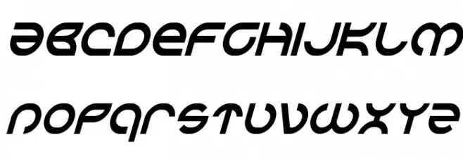 Aetherfox Condensed Italic Caratteri MINUSCOLO