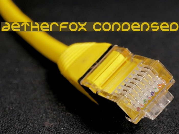Aetherfox Condensed Font examples