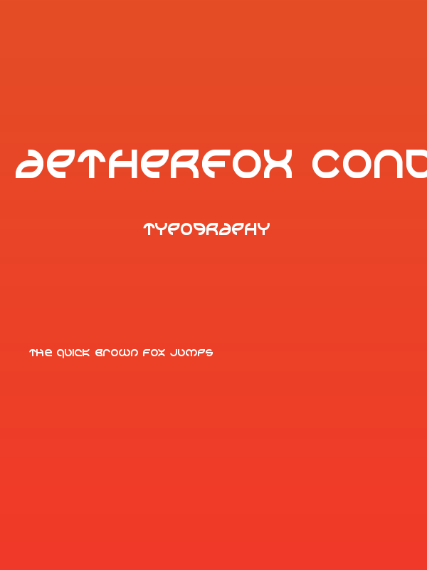 Aetherfox Condensed Poster