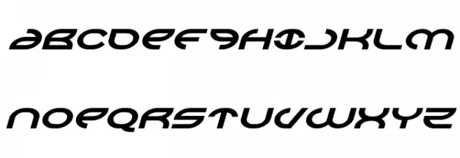 Aetherfox Expanded Italic 字体 大写