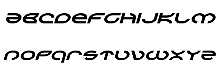 Aetherfox Expanded Italic Font LOWERCASE