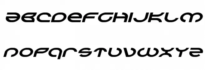 Aetherfox Expanded Italic Font LOWERCASE