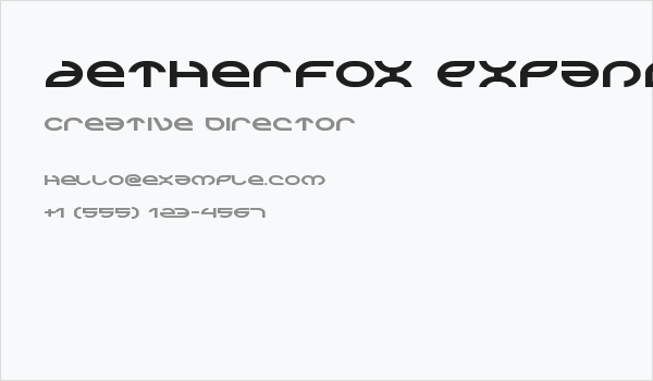 Aetherfox Expanded Business Card