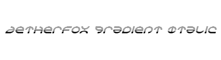 Aetherfox Gradient Italic Font