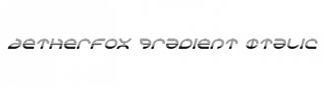 Aetherfox Gradient Italic  Free Fonts Download