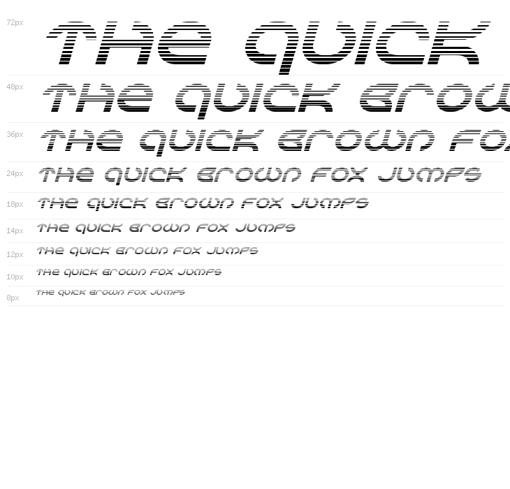 Aetherfox Gradient Italic Waterfall