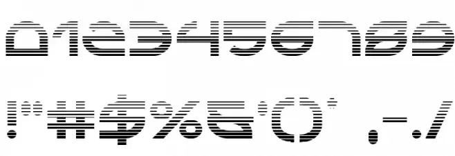 Aetherfox Gradient Font OTHER CHARS