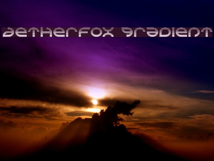 Aetherfox Gradient Font examples