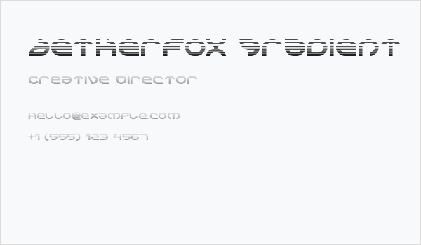 Aetherfox Gradient Business Card