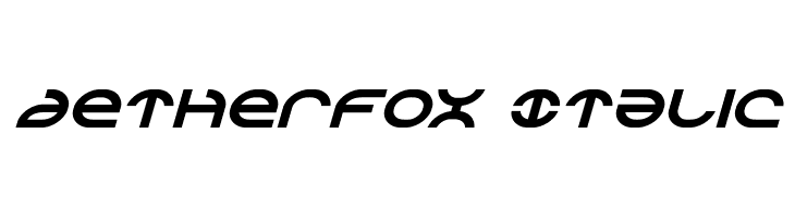Aetherfox Italic  font caratteri gratis