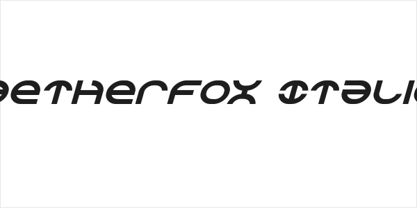 Aetherfox Italic Logo