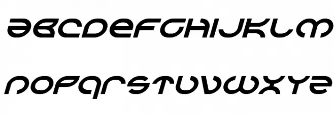 Aetherfox Italic फ़ॉन्ट लोअरकेस