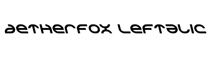 Aetherfox Leftalic  Frei Schriftart Herunterladen
