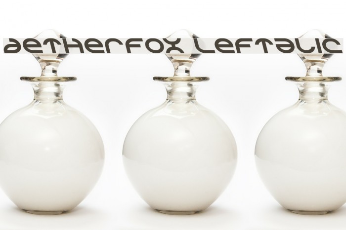 Aetherfox Leftalic Font examples