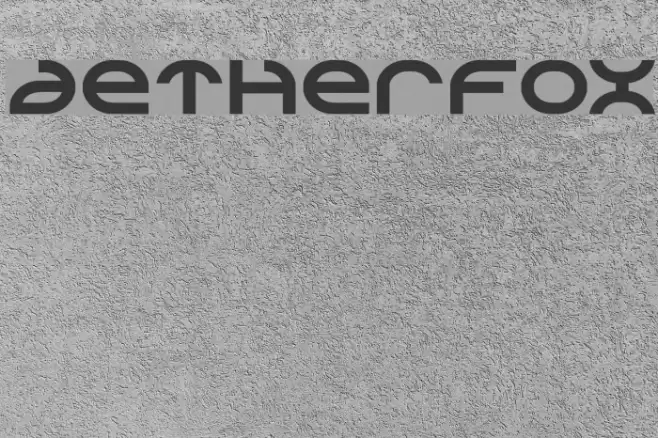 Aetherfox Font examples