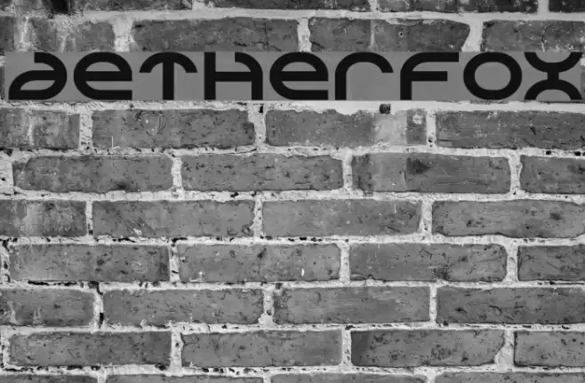 Aetherfox Font examples