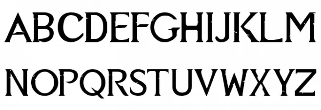 Aetherius フォント 大文字