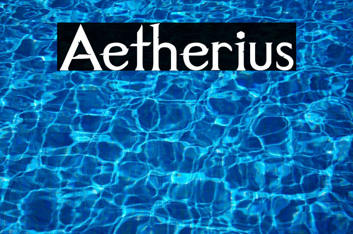 Aetherius Шрифта examples