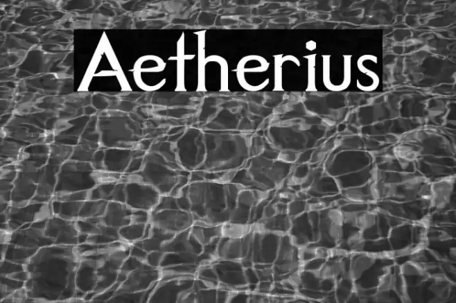 Aetherius Шрифта examples