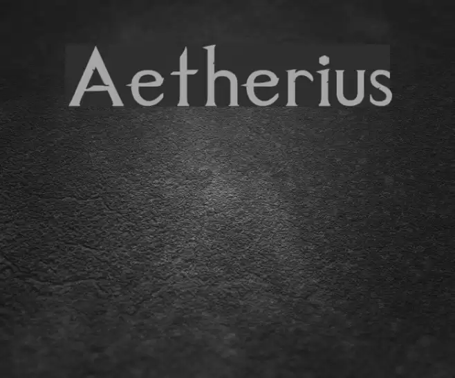 Aetherius Font examples