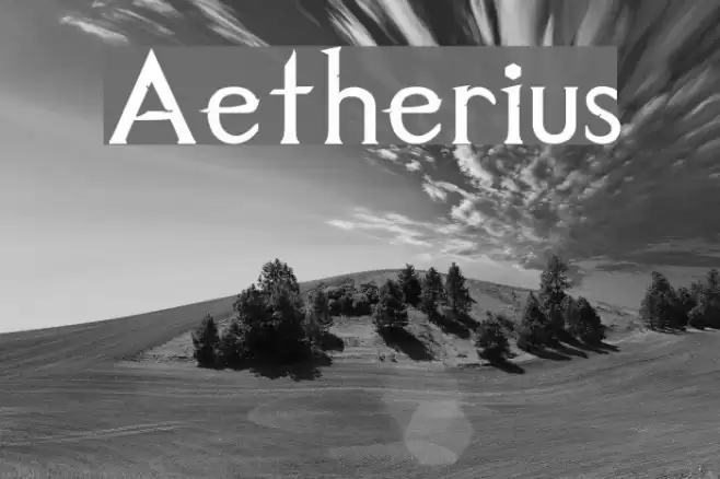 Aetherius Font examples