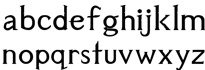 Aetherius Font LOWERCASE