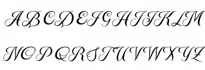Aetrina Free Script Regular Schriftart Groß