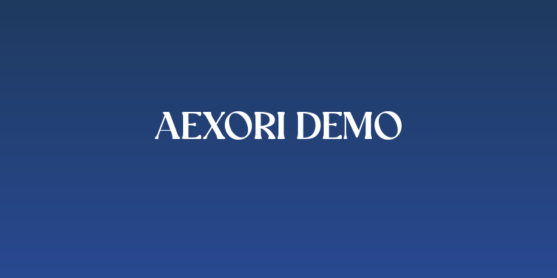 Aexori Demo Social Header