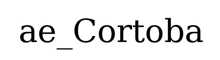 ae_Cortoba Font
