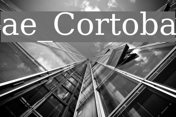 ae_Cortoba Font examples