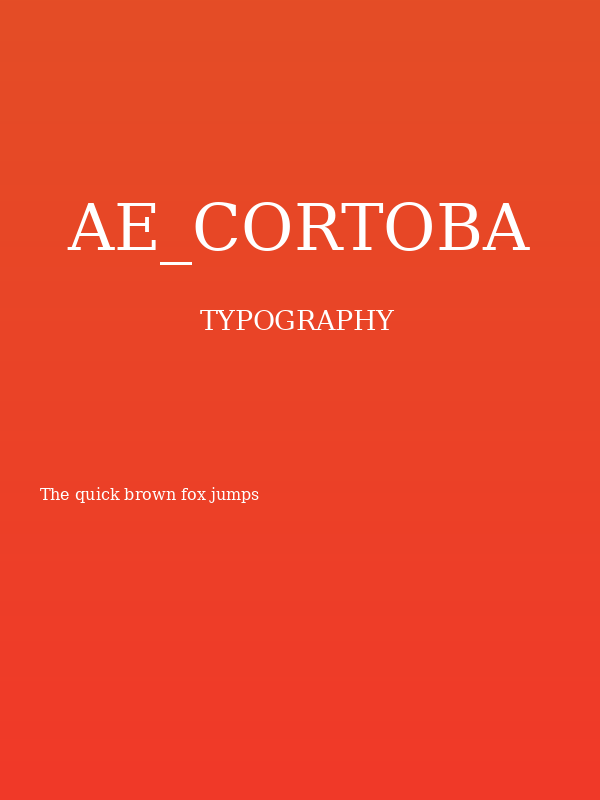ae_Cortoba Poster