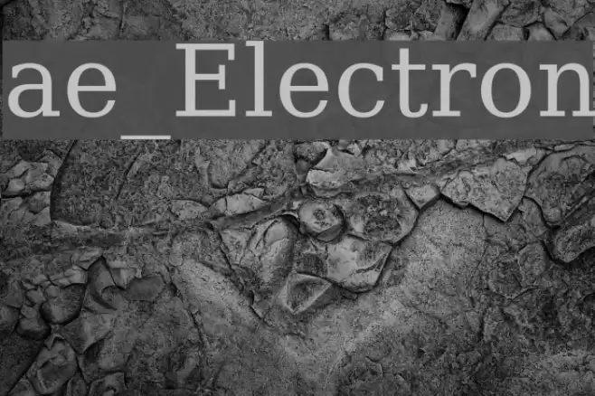 ae_Electron Font examples