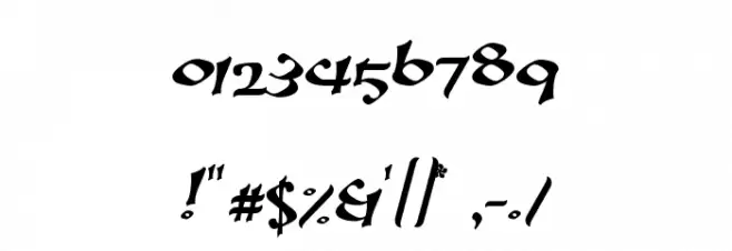 aelfa Font OTHER CHARS