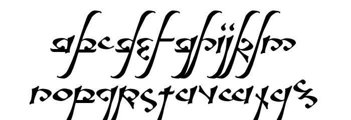 aelfa Font LOWERCASE