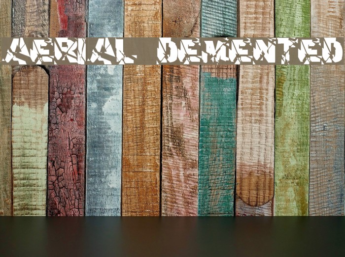 aerial demented Schriftart examples
