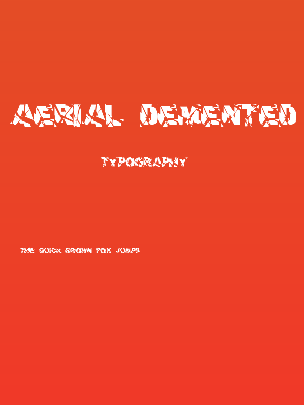 aerial demented Poster