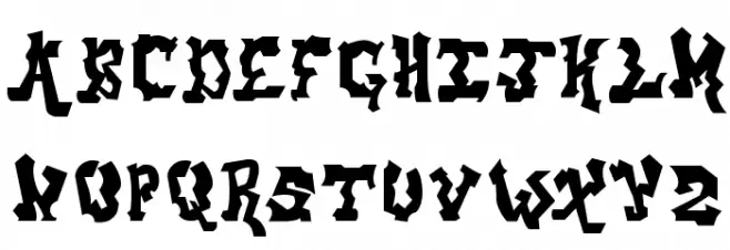 aerosol menace Schriftart Groß