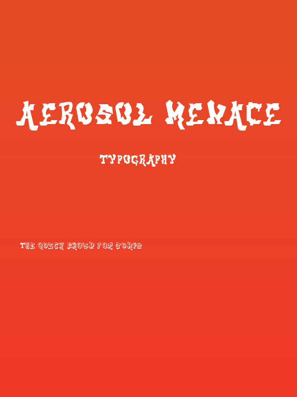 aerosol menace Poster