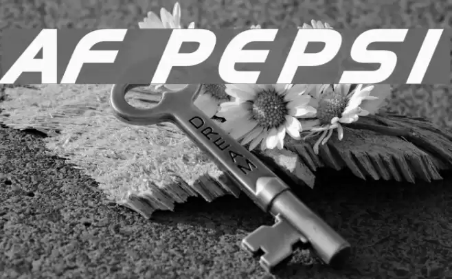 AF PEPSI Font examples