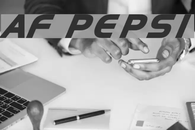 AF PEPSI Font examples