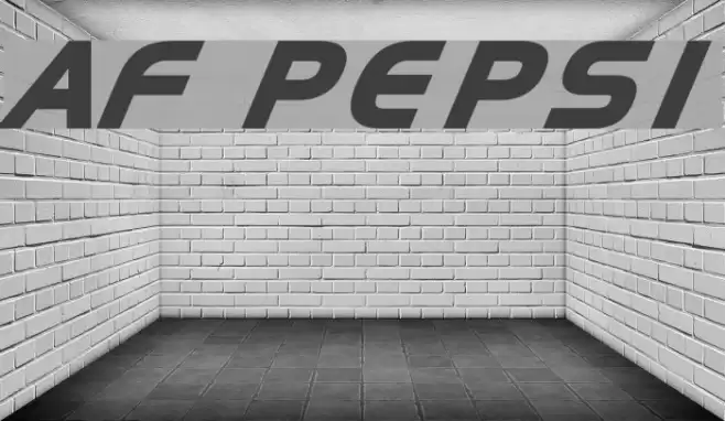 AF PEPSI Font examples
