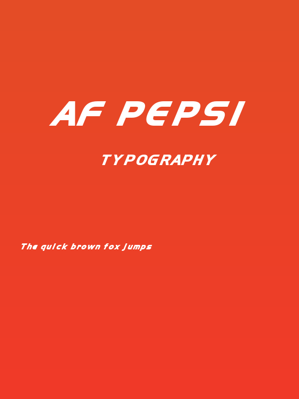 AF PEPSI Poster