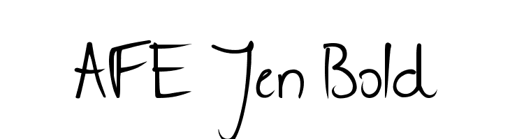 AFE Jen Bold  Frei Schriftart Herunterladen