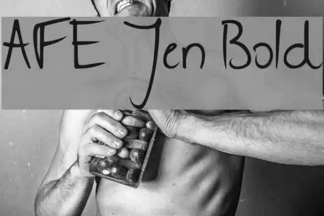 AFE Jen Bold Font examples