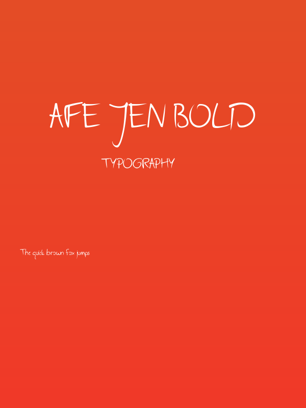 AFE Jen Bold Poster